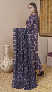 Rangoli by Puri Fabrics Unstitched Embroidered Woolen 3Pc Suit D-08