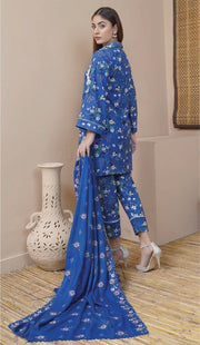 Rangoli by Puri Fabrics Unstitched Embroidered Woolen 3Pc Suit D-09