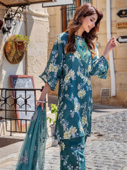 The Cords by Panache Unstitched Embroidered Linen 3Pc Suit D-10