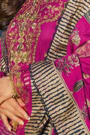Rang Rasiya Premium Winter Unstitched 3pc Embroidered Suit D-11 Roshanay - FaisalFabrics.pk