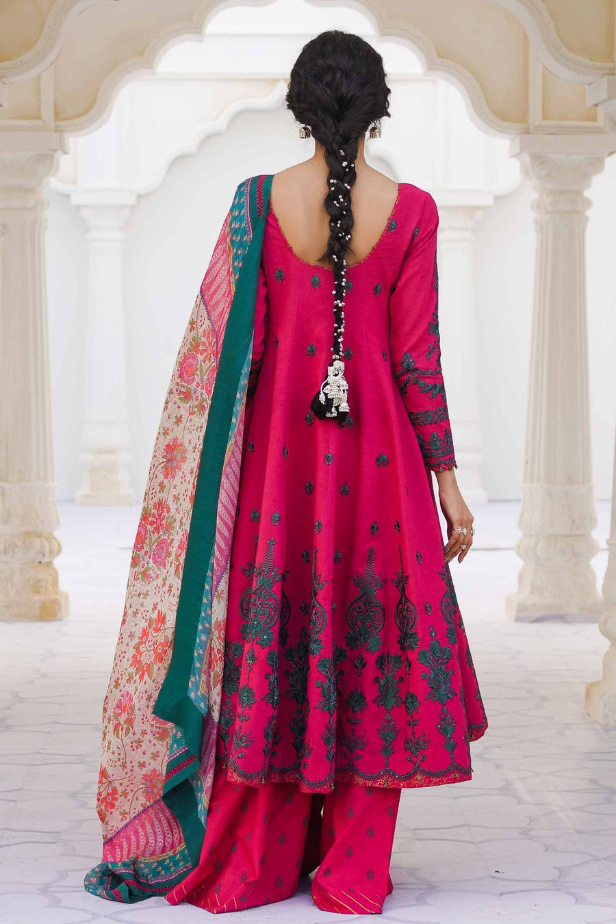 Zara Shahjahan Unstitched Embroidered Lawn 3 Piece Suit D23-10B