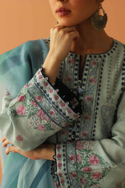 Zara Shahjahan Unstitched Embroidered Lawn 3 Piece Suit D23-14B