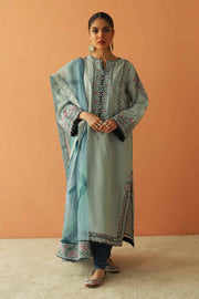 Zara Shahjahan Unstitched Embroidered Lawn 3 Piece Suit D23-14B