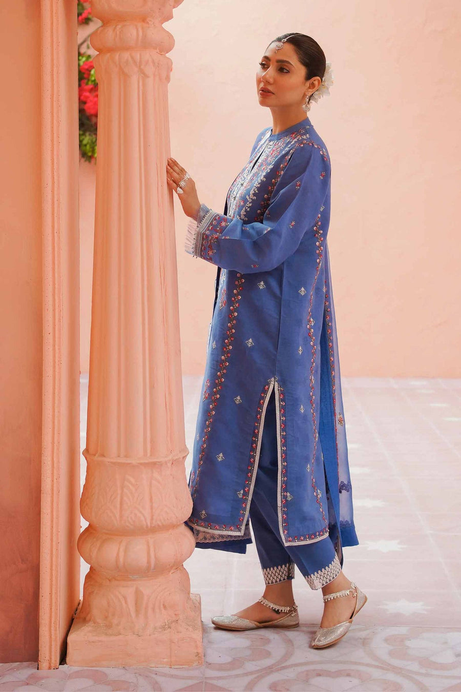 Zara Shahjahan Unstitched Embroidered Lawn 3 Piece Suit D23-15A