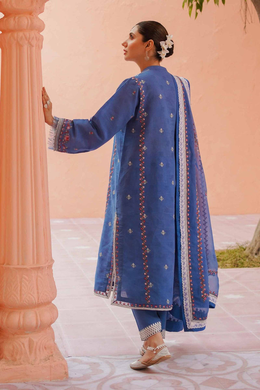Zara Shahjahan Unstitched Embroidered Lawn 3 Piece Suit D23-15A