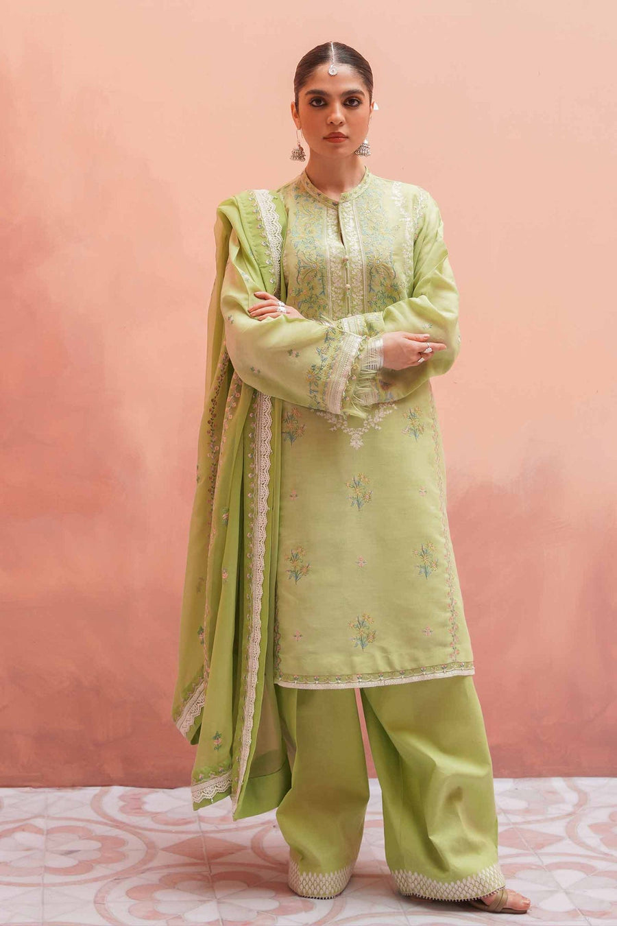 Zara Shahjahan Unstitched Embroidered Lawn 3 Piece Suit D23-15B