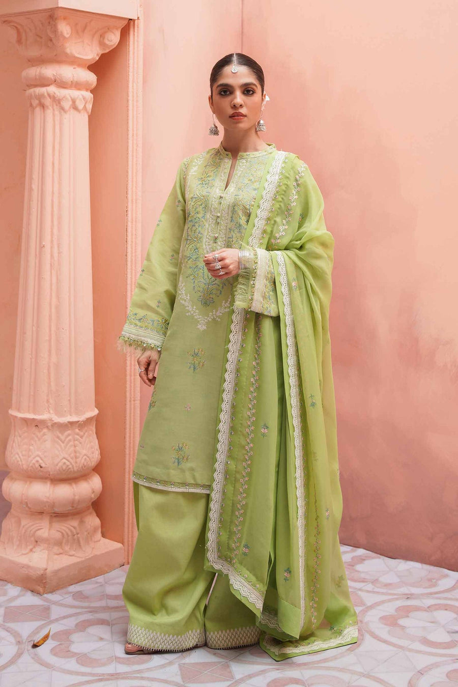 Zara Shahjahan Unstitched Embroidered Lawn 3 Piece Suit D23-15B