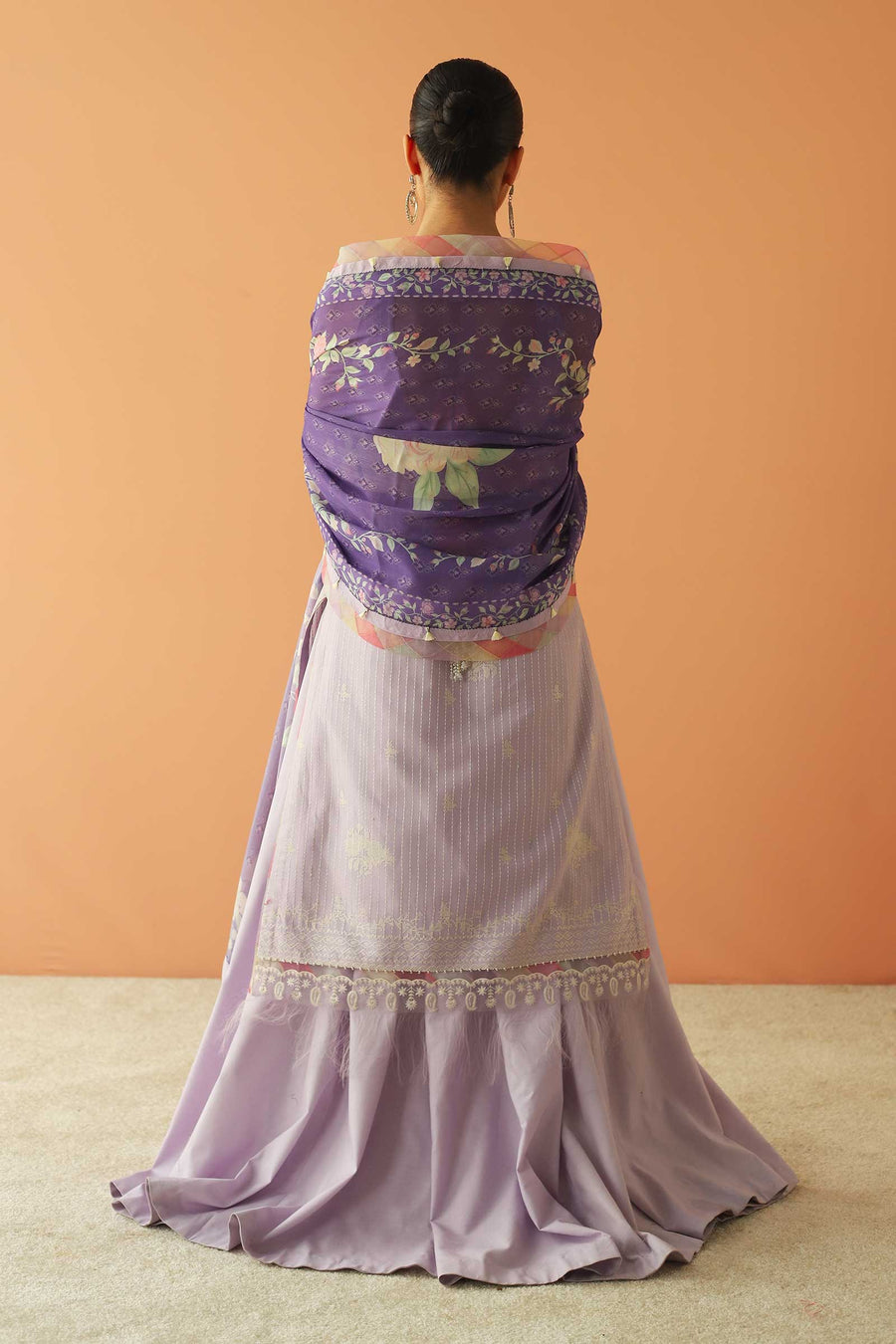 Zara Shahjahan Unstitched Embroidered Lawn 3 Piece Suit D23-1B