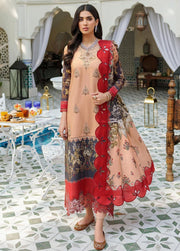 Noor by Saadia Asad Embroidered Linen Unstitched 3Pc Suit D-4B