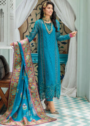 Noor By Saadia Asad Embroidered Chiffon Unstitched 3 Piece Suits - D5