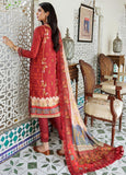 Noor by Saadia Asad Embroidered Linen Unstitched 3Pc Suit D-6A