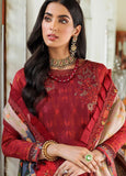 Noor by Saadia Asad Embroidered Linen Unstitched 3Pc Suit D-6A