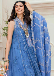 Noor By Saadia Asad Embroidered Chiffon Unstitched 3 Piece Suits - D7