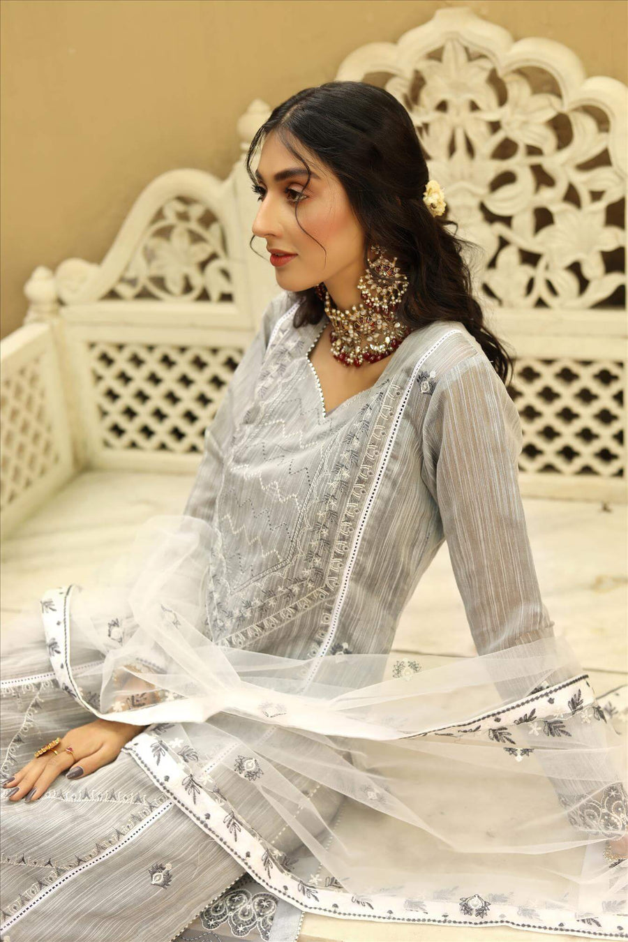 NOORANGI Gulbaan Unstitched Festive - Raina