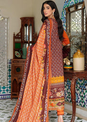 Noor by Saadia Asad Embroidered Linen Unstitched 3Pc Suit D-8A