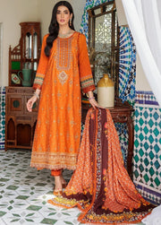 Noor by Saadia Asad Embroidered Linen Unstitched 3Pc Suit D-8A
