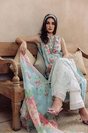 Saira Rizwan Embroidered Luxury Lawn Unstitched 3Pc Suit DAPHNE SR-01