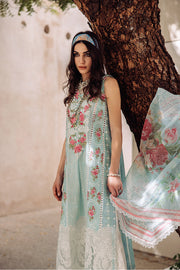 Saira Rizwan Embroidered Luxury Lawn Unstitched 3Pc Suit DAPHNE SR-01