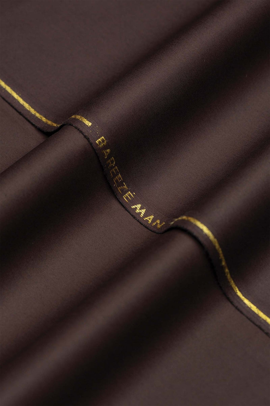 Bareeze Man Pima Cotton Unstitched Fabric for Summer - Dark Brown
