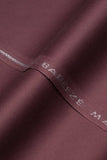 Bareeze Man Egyptian Cotton 2/1 Unstitched Fabric for Summer - Dark Maroon