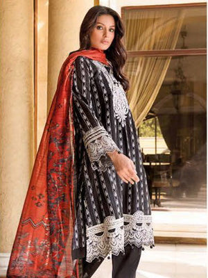 GulAhmed Summer Premium Embroidered Lawn Unstitched 3Pc Suit DB-32015