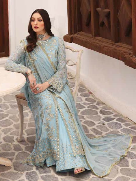 Charizma Diamond Dust Unstitched Premium Chiffon 3Pc Suit DD-01