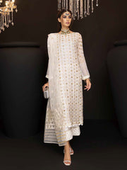 Charizma Diamond Dust Unstitched Premium Chiffon 3Pc Suit DD-04