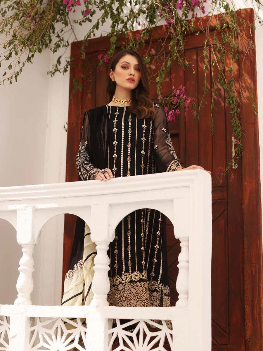 Charizma Diamond Dust Unstitched Premium Chiffon 3Pc Suit DD-05