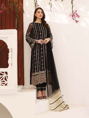 Charizma Diamond Dust Unstitched Premium Chiffon 3Pc Suit DD-05