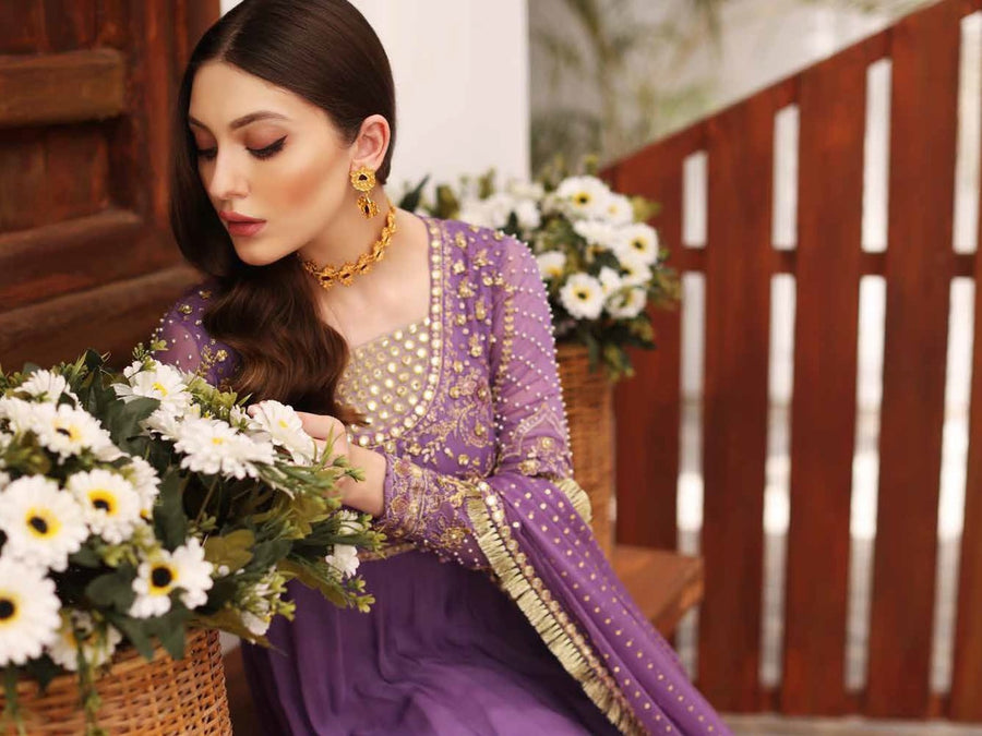Charizma Diamond Dust Unstitched Premium Chiffon 3Pc Suit DD-06