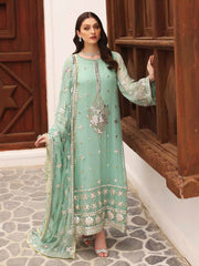 Charizma Diamond Dust Unstitched Premium Chiffon 3Pc Suit DD-07