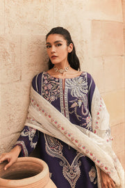 Zara Shahjahan Luxury Lawn Unstitched 3Pc Suit - DINA