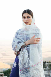 Zara Shahjahan Luxury Lawn Unstitched 3Pc Suit - DINA