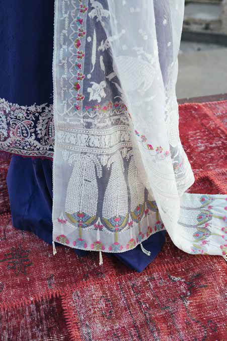 Zara Shahjahan Luxury Lawn Unstitched 3Pc Suit - DINA