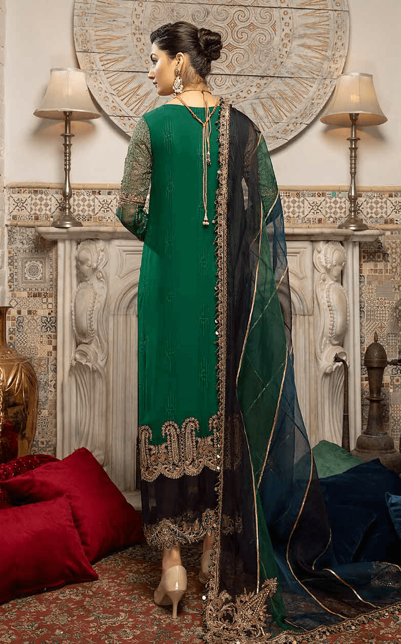 Charizma Dastan-e-Jashan Unstitched Formal Chiffon 3Pc Suit DJ-01