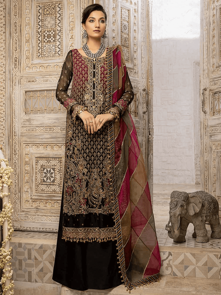 Charizma Dastaan-e-Jashan Unstitched Formal Chiffon 3Pc Suit DJ-02