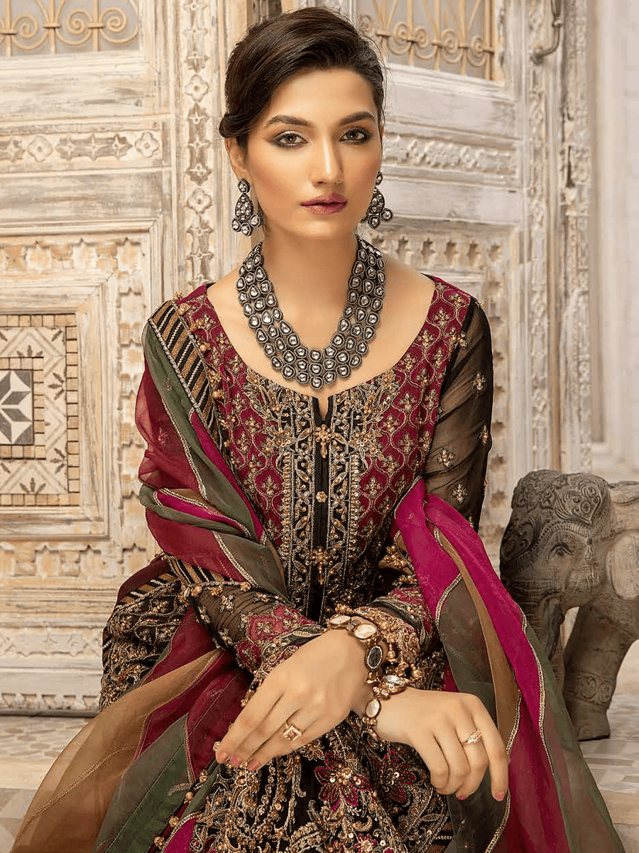 Charizma Dastaan-e-Jashan Unstitched Formal Chiffon 3Pc Suit DJ-02