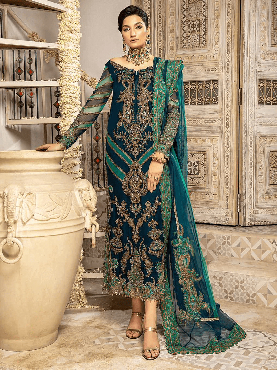 Charizma Dastan-e-Jashan Unstitched Formal Chiffon 3Pc Suit DJ-03