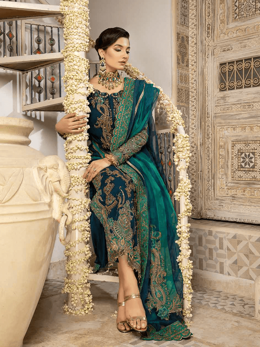 Charizma Dastan-e-Jashan Unstitched Formal Chiffon 3Pc Suit DJ-03