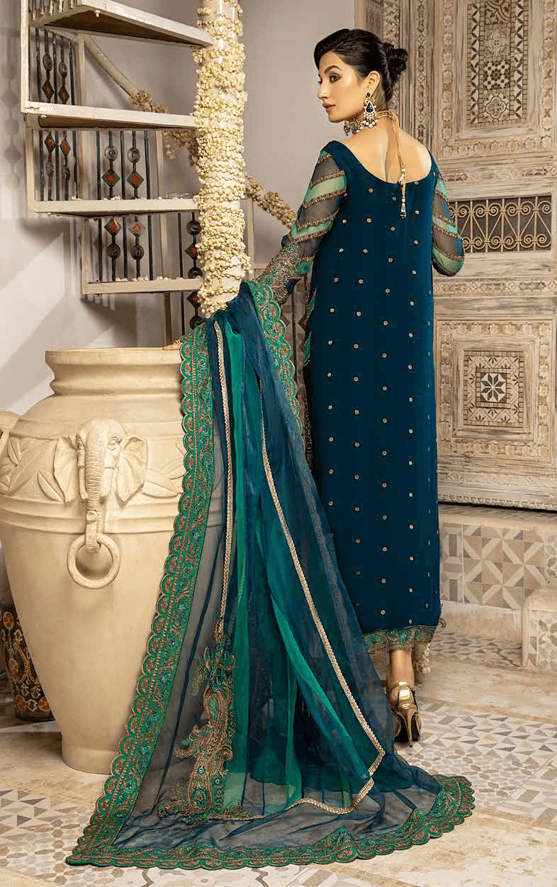 Charizma Dastan-e-Jashan Unstitched Formal Chiffon 3Pc Suit DJ-03