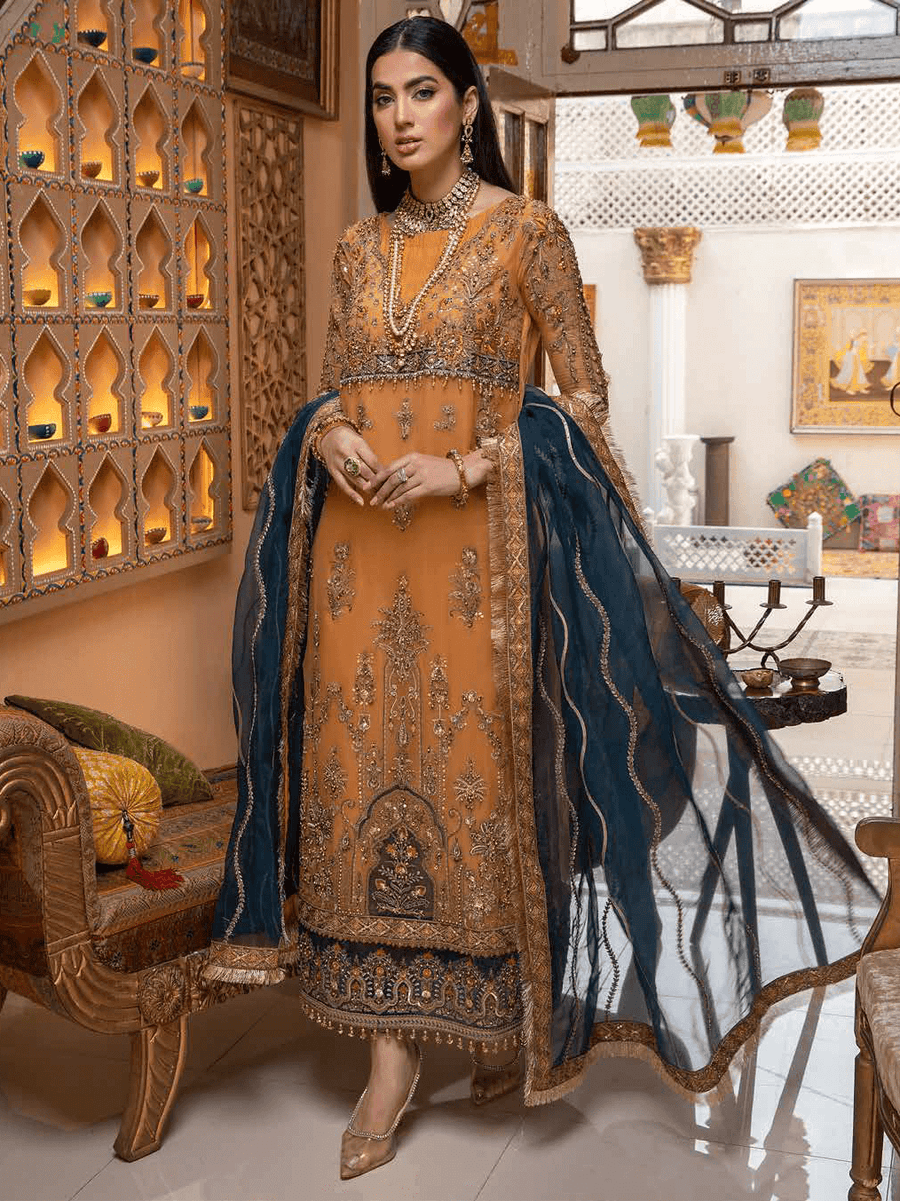 Charizma Dastan-e-Jashan Unstitched Formal Chiffon 3Pc Suit DJ-04