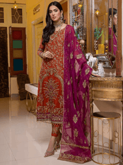 Charizma Dastan-e-Jashan Unstitched Formal Chiffon 3Pc Suit DJ-05