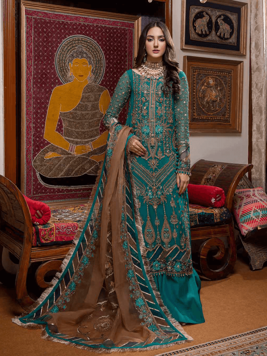 Charizma Dastaan-e-Jashan Unstitched Formal Chiffon 3Pc Suit DJ-06