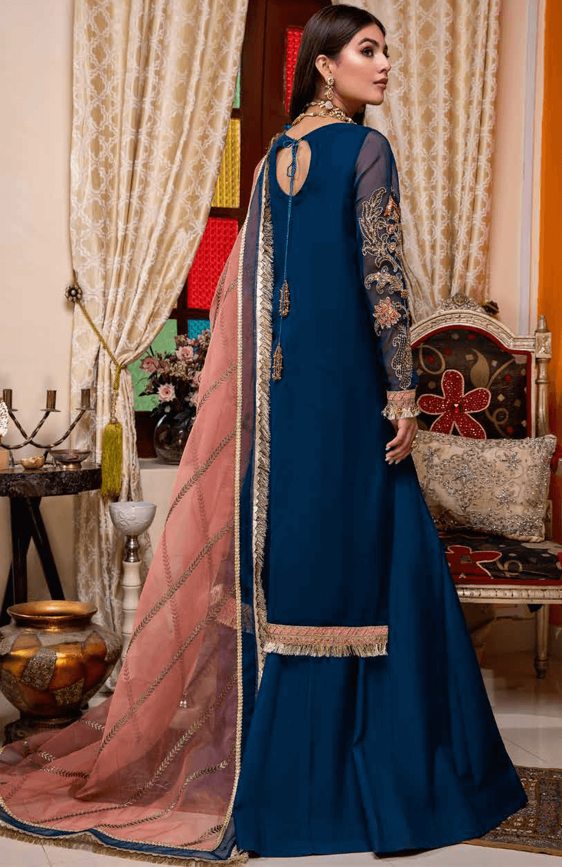 Charizma Dastaan-e-Jashan Unstitched Formal Chiffon 3Pc Suit DJ-07