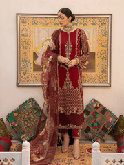 Charizma Dastaan-e-Jashan Unstitched Formal Chiffon 3Pc Suit DJ-08
