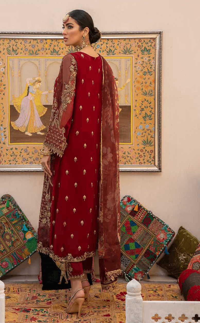 Charizma Dastaan-e-Jashan Unstitched Formal Chiffon 3Pc Suit DJ-08