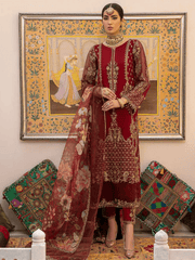 Charizma Dastaan-e-Jashan Unstitched Formal Chiffon 3Pc Suit DJ-08