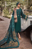 Maria B Winter Linen Unstitched Embroidered 3Pc Suit DL-1005-Teal
