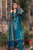 Maria B Winter Linen Unstitched Embroidered 3Pc Suit DL-1009-Blue