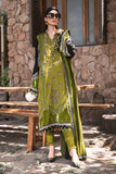 Maria B Winter Linen Unstitched Embroidered 3Pc Suit DL-1011-Green